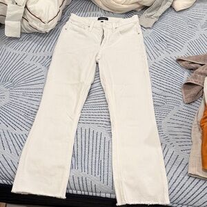 J. Crew Women's Wide Leg Cream Jeans